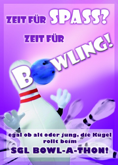 Flyer zum BOWL-A-THON Flyer zum BOWL-A-THON