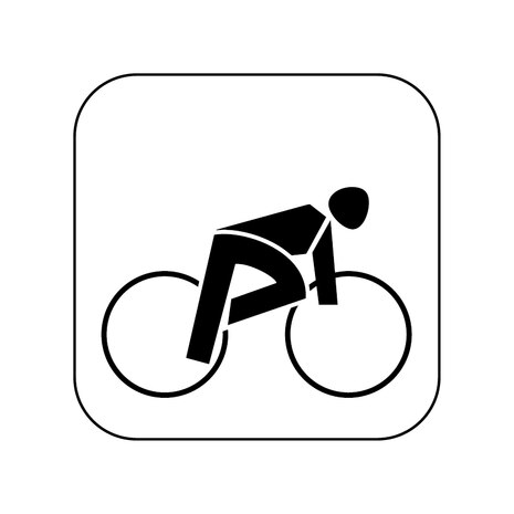 Grafik: Icon für die Sportart Radfahren.
