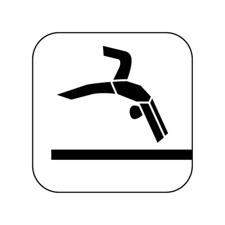 Grafik: Icon für Sportart Turnen weiblich.