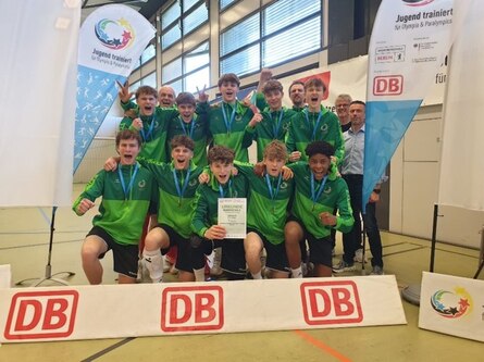 Foto: Team Sachsen beim Frühjahrsfinale von Jugend trainiert für Olympia 2025.